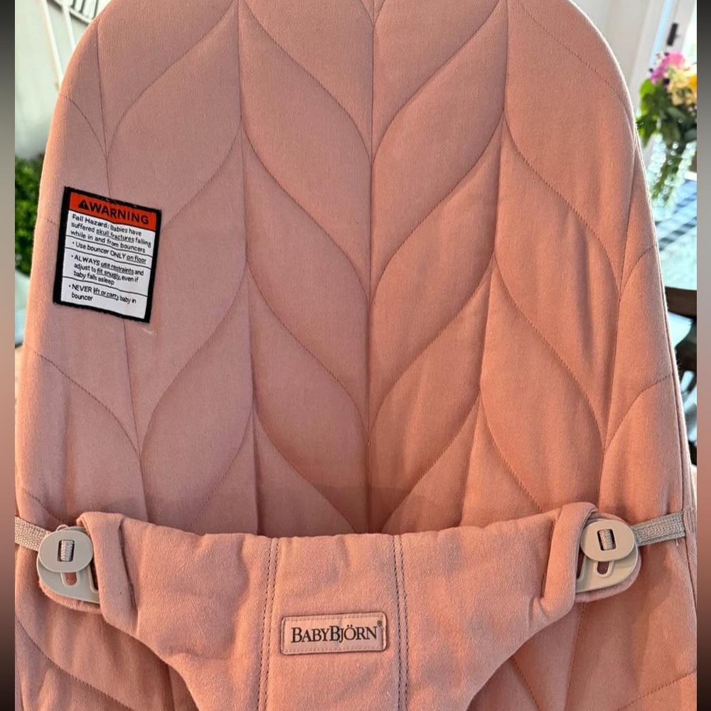 BabyBjorn Pink Baby Bouncer used 2 times!